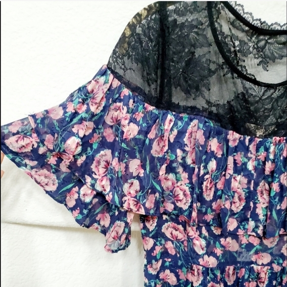 Rebecca Taylor Tea Rose Midi Dress Size 6 - Picture 6 of 12